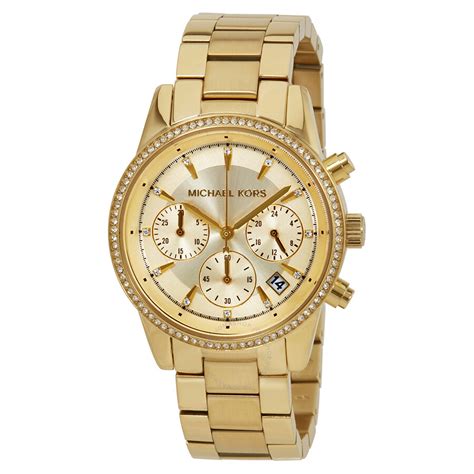 Michael Kors Women's Chronograph Ritz Gold